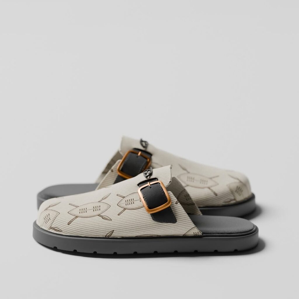 the mkhonto mules are a refined balance of cultural storytelling and contemporary design. built